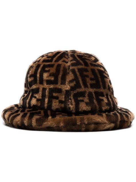 fendi brown shearling hat|Brown shearling hat .